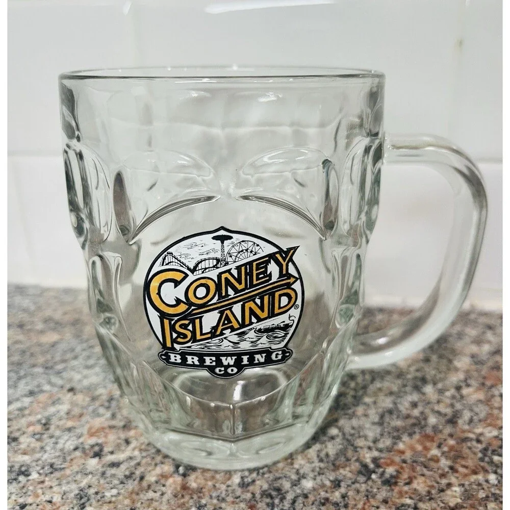 Coney Island Brewery Heavy Glass Micro Brew Beer Mug - New York City Brewing
